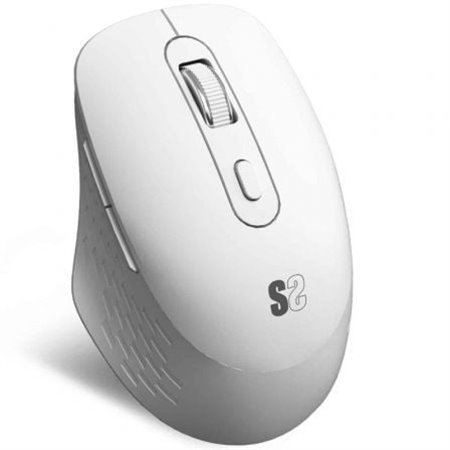 Mouse ergonômico sem fio Subblim Curve Ergo com bateria dupla e Bluetooth/ 2,4 GHz/ Bateria recarregável/ Até 1600 DPI/ Branco