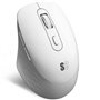 Mouse ergonômico sem fio Subblim Curve Ergo com bateria dupla e Bluetooth/ 2,4 GHz/ Bateria recarregável/ Até 1600 DPI/ Branco