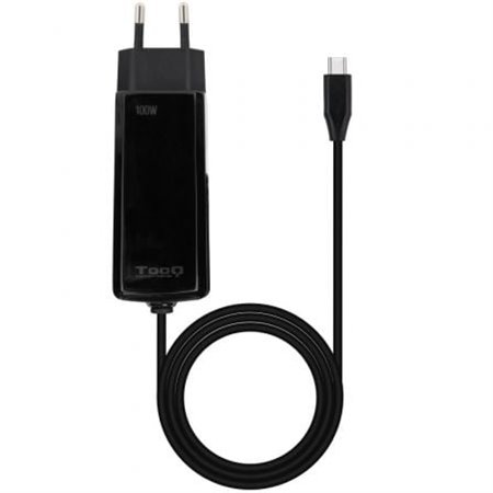 Carregador GaN para laptop TooQ TQLC-USBCGAN100PD-C USB tipo C/ 100 W/ Automático/ Voltagem 5-20 V