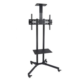 TooQ FS1470M-B Suporte de chão ajustável/inclinável para TVs de 37 a 70 polegadas/até 50 kg