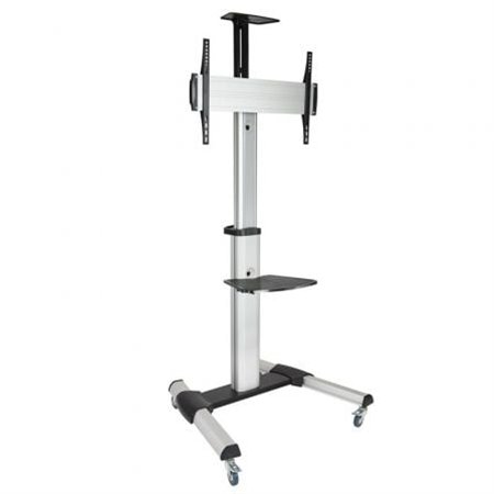 TooQ FS1870M-B Suporte de chão ajustável/inclinável com rodas para TVs de 37 a 70 polegadas/até 50 kg