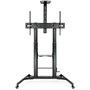 Tooq FS20400HM-B Suporte de chão ajustável/inclinável com rodas para TVs de 60 a 100 polegadas/até 100 kg