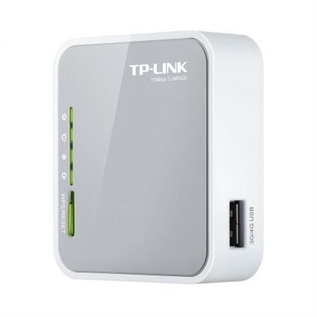 Router sem fio TP-Link TL-MR3020 3G 150Mbps/ 2,4GHz/ 1 antena/ WiFi 802.11n/g/b