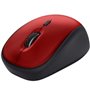 Trust Yvi+ Mini Mouse Sem Fio Silencioso/ Até 1600 DPI/ Vermelho