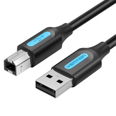 Cabo USB 2.0 Impressora Vention COQBG, USB Tipo-B Macho - USB Macho, 480Mbps, 1.5m, Preto