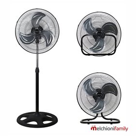 Ventoinha Industrial 3 Em 1 45W Ø45cm 3 Velocidades Mfamily