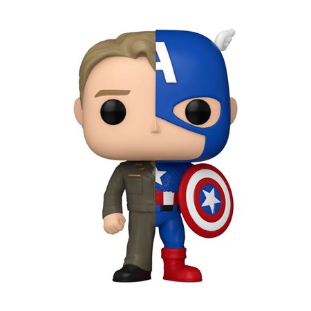 Funko Pop! Marvel Split Steve Rogers - Captain America