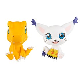 Figuras megahouse digimon lookup pack agumon & tailmon