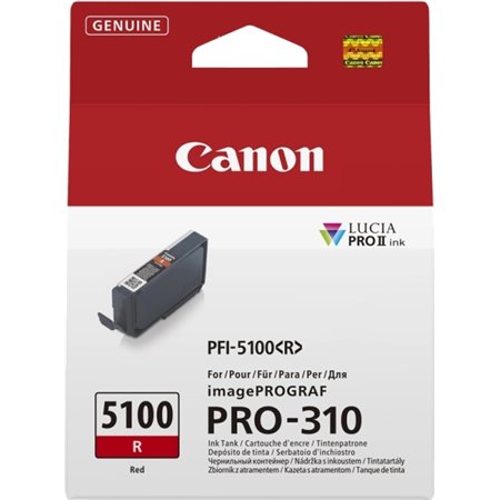 Canon PFI5100 Vermelho Tinteiro Original PFI5100R/6958C001