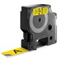 Dymo D1 45808 Fita de Etiquetas Original para Rotuladora Texto Preto sobre Fundo Amarelo Largura 19mm x Comprimento 7m