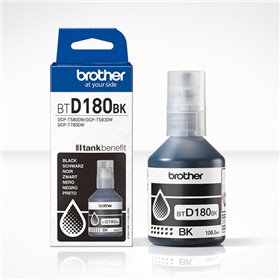 Brother BTD180BK Preto Garrafa de Tinta Original BTD180BK