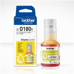 Brother BTD180Y Amarelo Garrafa de Tinta Original BTD180Y