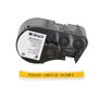 Brady M4C-250-7641-YL Fita Termoretrátil de Etiquetas Texto Preto sobre Fundo Amarelo Largura 11.15mm x Comprimento 1.68m