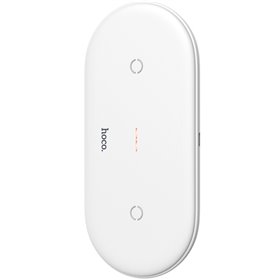 Carregador Wireless, 2 em 1, Hoco CW23 – Branco