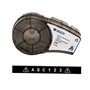Brady M21-375-595-BK Fita de Etiquetas Original Vinil Texto Branco sobre Fundo Preto Largura 9.53mm x 6,40m
