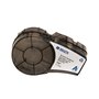Brady M21-500-499 Fita de Etiquetas Original Tela de Nylon Texto Preto sobre Fundo Branco Largura 12,70mm x 4,88m