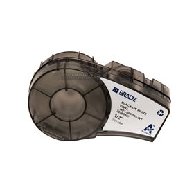 Brady M21-500-595-WT Fita de Etiquetas Original Vinil Texto Preto sobre Fundo Branco Largura 12,70mm x 6,40m