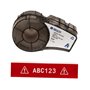 Brady M21-750-595-RD Fita de Etiquetas Original Vinil Texto Branco sobre Fundo Rojo Largura 19,1mm x 6,40m