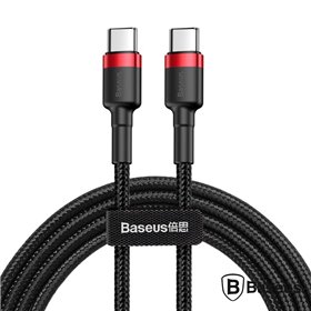 Cabo Usb-C Pd Macho P/ Usb-C Pd 3A 2M Vermelho Cafule Baseus