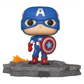 Funko Pop Deluxe Marvel Os Vingadores Vingadores Capitão América Montar 45076 Funko Pop Deluxe Marvel Os Vingadores Vingadores Capitão América Montar 45076