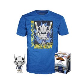Pop & Tee My Hero Academia Tenya Iida Ingenium (Full Mech Suit) Funko + Camiseta Tamanho Xl
