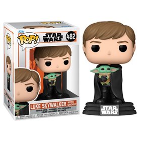 Funko Pop Star Wars O Mandaloriano Luke com criança 58290