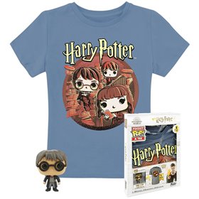 Camiseta Pop & Tee Harry Potter Funko + Trio Tamanho Xl