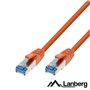 Cabo S/Ftp Lszh Cat6A 0.5M Laranja Lanberg
