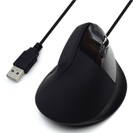 Ewent ew3157 mouse vertical ergonômico usb - 1800 dpi - preto