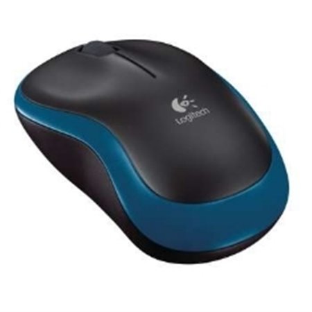 Mouse logitech m185 óptico sem fio sem fio azul 2.4ghz