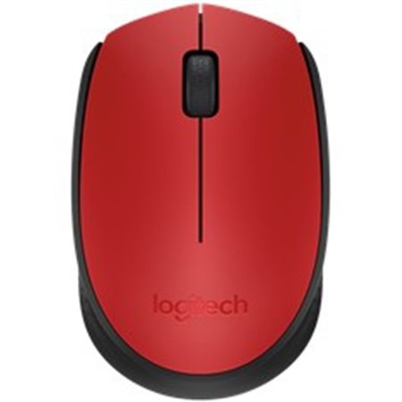 Mouse mouse logitech m171 óptico sem fio sem fio vermelho
