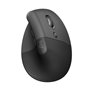 Mouse mouse vertical logitech lift 6 botões 4000 dpi sem fio grafite sem fio