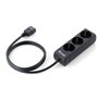 Power strip equipar 3 saídas especiais sais conector iec macho 1,1m