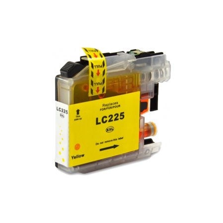 Brother LC225XL Tinteiro Amarelo - Compatível