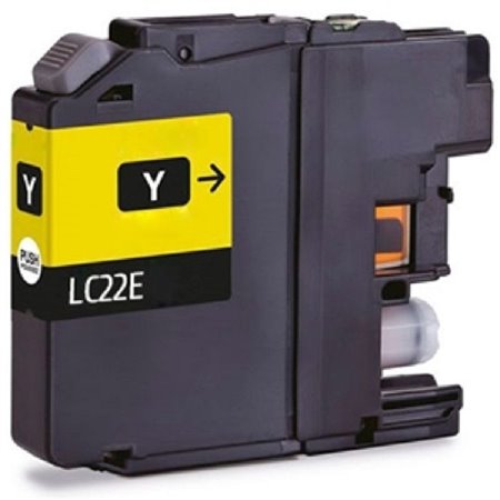 Brother LC22E Tinteiro Amarelo - Compatível