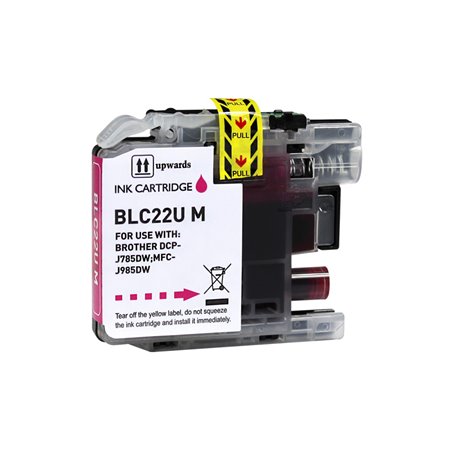 Brother LC22U Tinteiro Magenta - Compatível