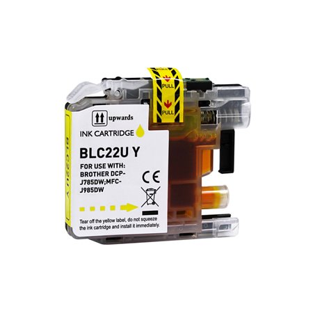 Brother LC22U Tinteiro Amarelo - Compatível